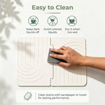 HASTHIP Diatomite Stone Drying Mat with Interlocking Buckle Design for Kitchen and Bathroom