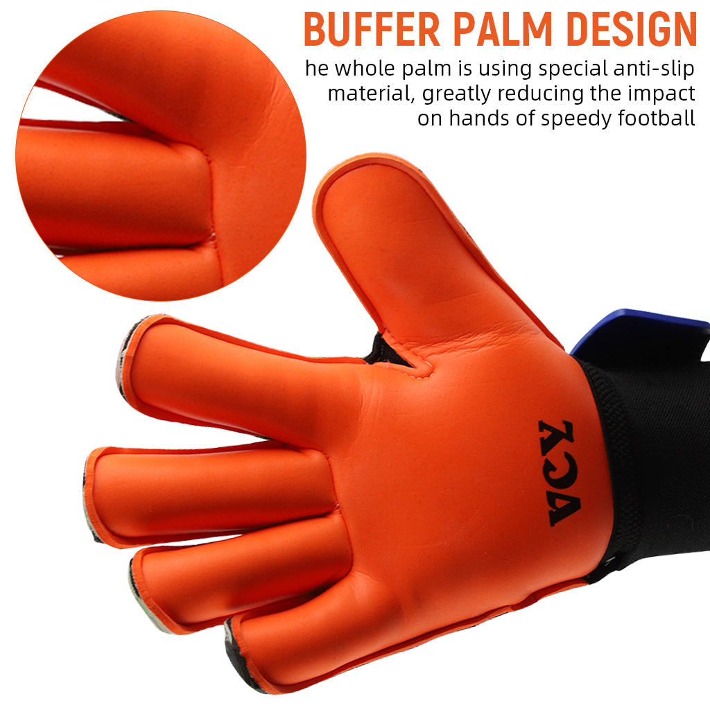 HASTHIP® Soccer Gloves, Goalie Gloves, Goalkeeper Gloves with Fingersave, Ultimate Grip Football Goalie Gloves with Strong Receiver, American Football for Men, Boys, Youth, Adult, Kids