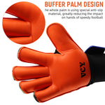 HASTHIP® Soccer Gloves, Goalie Gloves, Goalkeeper Gloves with Fingersave, Ultimate Grip Football Goalie Gloves with Strong Receiver, American Football for Men, Boys, Youth, Adult, Kids