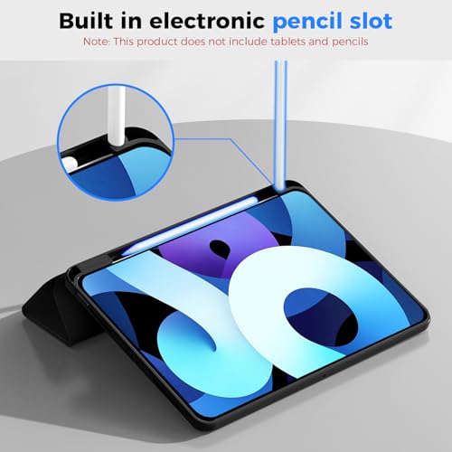 HASTHIP® PU Protective Cover for iPad 10th Gen, Creative 2 in 1 Protective Tablet Cover Desk Stand with 360 Degree Adjustable Viewing Angle Sleek Protective Cover for iPad 10th Gen 10.9 inch 2022