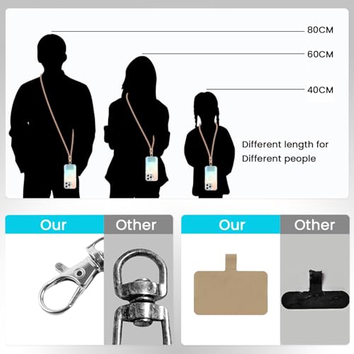 HASTHIP® Compatible with iPhone 16 Pro Phone Case with Nylon Lanyard for iPhone 16 Pro Support MagSafe Fashion Translucent Magnetic Phone Case with 2 in 1 Folding Camera Protective Frame Phone Holder