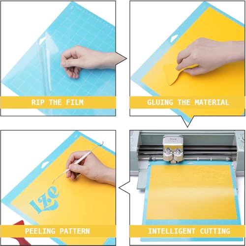 HASTHIP® 6 Pack Ecraft Cutting Mats for Cricut