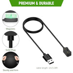 HASTHIP® 3.3Ft/1M USB to Galaxy Fit 3 Charger (1.6'' Display), Replacement Galaxy Fit 3 Smart Watch Charger Cable, Dual Pin Mag-netic Charging Cable for Galaxy Fit 3 Watch Charger