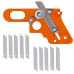 HASTHIP® Adjustable Edge Cutter Tool with 10 Replacement Blades, Woodworking Edge Trimmer Woodworking Hand Trimming Tool for Wood Edge Banding, Manual Edge Banding Trimmer for Woodworking Projects