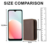 HASTHIP® Bussiness Card Holder Portable Travel Card Holder, 15-Card Capacity, Fashion PU Card Holder with Magnetic Closure, Multi Use Small Accessories Organizer Case, 10x6.5x1.7cm