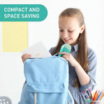 HASTHIP® School Pencil Case for Girls, Blue Gradient Silicone Zipper Pouch, Waterproof, Durable Stationery Organizer, Cute Office Supplies, Birthday Return Gift for Kids