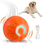 HASTHIP® Small Dog Ball, Dog Chew Toys, Rubber Toys for Dogs, Interactive Bouncing Dog Toy with Cool Lighting Ideal for Indoor and Outdoor (Relieves Anxiety, with USB Cable)