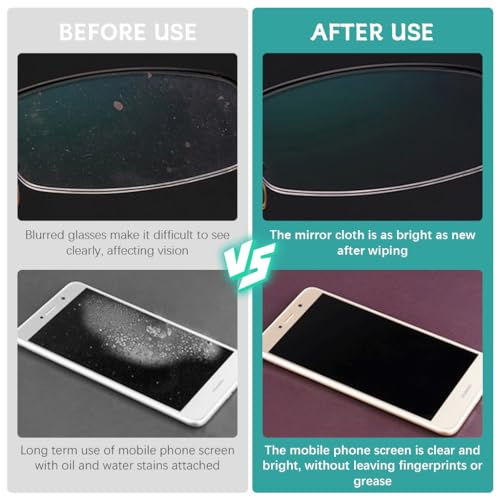 HASTHIP® 4 Pcs Microfiber Cleaning Cloths, Laptop Cleaning Cloth, Glass Cleaning Cloth, Lens Cleaning Cloth, 5.9 X 7 Inches Microfiber Lens Cleaning Kit For Laptop, Spectacles, Glasses, Mobile