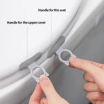 HASTHIP Silicone Toilet Lid Lifter Rings for Bathroom Use with Peel and Stick Cat Design Pack of 4