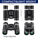 HASTHIP® Mini Binoculars for Adult & Kids Compact High-Powered HD Vision Pocket Telescope for Outdoor Travel Stargazing Concerts Sports (200x25)