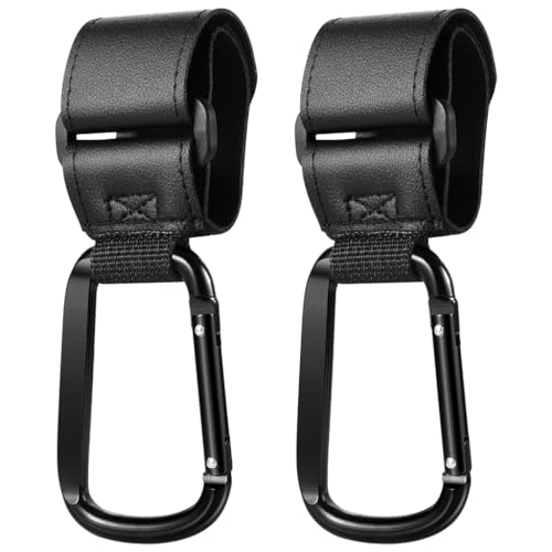 HASTHIP® 2Pcs Hanging Hook for Pram Stroller Hanging Clip Adjustable