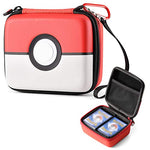 HASTHIP® Poke-mon Binder, 200 Card Holder Album with Zipper, Trading Card Storage Book Organizer, Cartoon Prints Collectible Case, Game Cards Carrying Bag, Gifts for Kids Boys Girls, Red