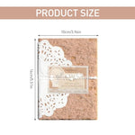 HASTHIP® 48PCS Textured Scrapbook Paper 10x14cm Scrapbooking Materials Assorted for Journaling Card Making DIY Crafts for Craft Lovers Brown