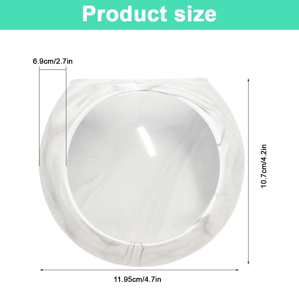 HASTHIP Wall Hydroponic Planter for Home Decor with No Drill Mount and 4.72 in Silicone Pot | Soil Free Indoor Plant Growing Jar
