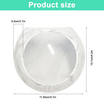 HASTHIP Wall Hydroponic Planter for Home Decor with No Drill Mount and 4.72 in Silicone Pot | Soil Free Indoor Plant Growing Jar