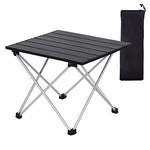 HASTHIP® Camping Table Foldable Table 39.5*34.5cm Aluminum Top for Outdoor Cooking, Hiking, Travel, Picnic, Sturdy Constructed Camping Table with Storage Bag