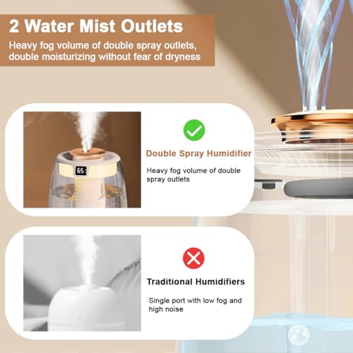 HASTHIP® Humidifier for Room Moisture 1.3L Humidifier for Room