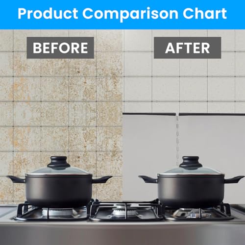 HASTHIP® Kitchen Oil Splash Guard Reuseable Oil Splash Guard One-Piece Dual Stove Oil Splash Guard Aluminum Foil Oil Splash Guard for Twin Stove Oil Splash Proof Screen Board, 76x29.5x30cm