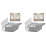 HASTHIP Fitted Sheet Fasteners Set for Mattress Corners with Curved Strip Clamp | Pack of 4