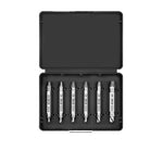 HASTHIP® Juego de 6 Extractores de Tornillos Multifunción,Herramientas Acero Endurecido Doble Cabezal para Tornillos,Pernos y Tuercas Dañados con Estuche Compacto para Reparaciones