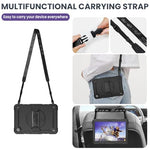 HASTHIP® ZORBES Samsung Tab A9 Plus 11 Inch Case 2023, Silicone Protective Tablet Cover with 360° Rotating Hand Grip, Kickstand, Stylus Holder & Detachable Shoulder Strap