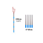 190cm Fruit Picker with Basket and Telescopic Pole, Fruit Plucker for Coconut, Mango and More, Easy to Use Fruits Catcher Tree Picker