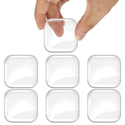 HASTHIP® Silicone Door Stopper Self Adhesive Wall Protector 1.57 Inch Door Knob Stopper Noise Reduction Bumper for Home Office Bathroom Doors