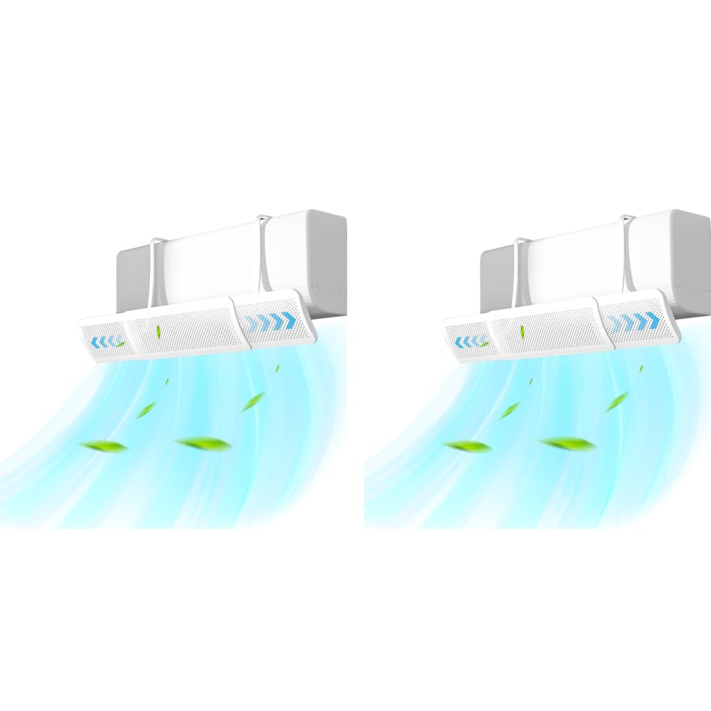 HASTHIP Air Conditioner Deflector for Split AC 22–32 in with Retractable Mesh Design | Adjustable Plastic Baffle