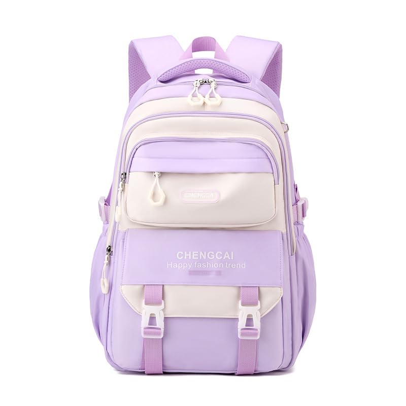 HASTHIP® Casual School Bags Children's Backpacks Girls Boys School Daypacks Teens Student Lightweight Bookbag for Daughter Son Primary Junior High University Travel Backpack Waterproof Polyester
