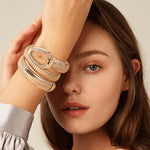 HASTHIP® Serpentine Wrap Wristwatch for Women