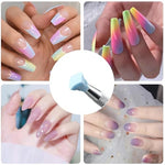 HASTHIP® 100PCS Soft Nail Sponges for Ombre, Colorful Nail Art Sponges With Grabbing Pen, Nails Art Brushes, Gradient Manicure DIY Tools, Professional Accessories Supplies for Nail Art DIY