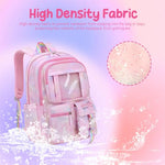 HASTHIP® Mochilas escolares para niñas de 7 a 12 años - Rosa