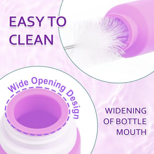 HASTHIP® 16 Pack Travel Bottles Set, TSA Approved Leak Proof 60/90ml Silicone Containers, BPA Free Refillable Travel Size Jars, Spray & Pump Dispenser for Toiletries, Shampoo, Lotion