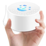 HASTHIP® White Noise Machine, White Noise Machine For Baby Adults Kids, with 7 Color Night Light, with 18 Soothing Melodies, Auto Off Timer Design, USB Cordless Rechargeable White Noise Sound Machine