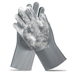 HASTHIP® Guantes de Aseo para Mascotas - Guantes de Baño y Masaje para Perros y Gatos,Removedor Pelo Suave Cepillado Cuidado del Pelaje