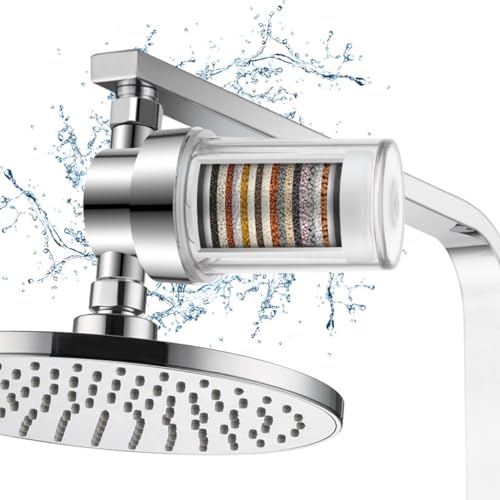 HASTHIP® Shower Water Filter Composite PP Cotton Water Softer Filter Multi Filtration Shower Head Universal External
