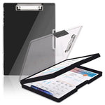 HASTHIP® Large A4 Clipboard File Folder, 2-in-1 Dual-Layer Design, Dry Erase Plastic Nursing Clipboard Box, High Capacity Clipboard Folder for Teacher Coaches, School & Office Supplies