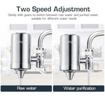 HASTHIP® 304 Stainless Steel Tap Water Filter with Activated Carbon, Leak-Proof Hard Water Softener, Home Kitchen and Bathroom Sink Filtration System