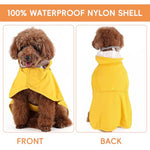 HASTHIP® Dog Rain Coat with Reflective Rim & Clear Wide Brim Hood, Waterproof, Monsoon-Proof, Lightweight Anti-Wind Coat for Outdoor Hikes