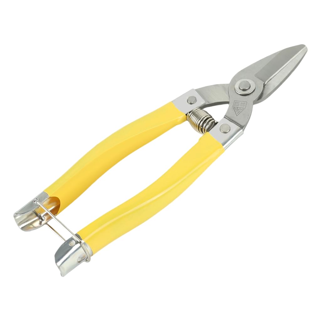 HASTHIP Garden Scissors for Pruning and Harvesting with Spring Loaded Mechanism and Rubberized Handle