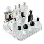 HASTHIP® Exhibidor de perfumes, estante elevador acrílico transparente 3 niveles
