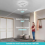 HASTHIP® Mall Ceiling Light Modern LED Acrylic Square Ceiling Lamp, 22W 6000K White Light Lighting Fixtures for Hallway