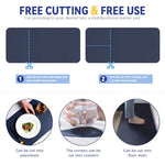 HASTHIP® Desk mat Desk Top Mouse Mat 100x50cm,Extra Large PU Leather Gaming Mouse Pad,Waterproof Non-Slip Double-Sided Protector for Keyboard Laptop Office & Home Writing Surface Easy to