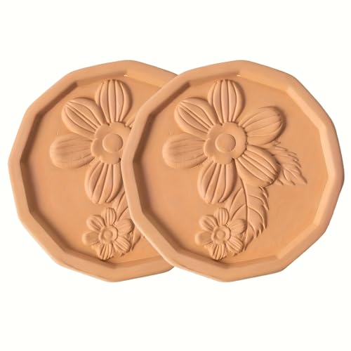 HASTHIP® Brown Sugar Saver and Softener Disc, 2 Pack, Food Safe Reusable Moisture Control for Sugar, Cookies, Spices, Dried Fruit, Glass Storage Jars, Canisters, Airtight Food Containers, Elegant Lea