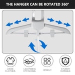 HASTHIP® Foldable Garment Clothes Drying Rack, Adjustable Hanging Ironing Machine Hanger, 62.9 Inch Aluminum Alloy Clothes Hanger Bracket with 4 Leg Stable Base, for Coat, Dress and Suit