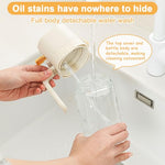 HASTHIP® 2 in 1 Olive Oil Sprayer for Cooking, Light-Blocking Olive Oil Dispenser Bottle for Kitchen Gadgets, 580ml Dark Amber Glass Brown Bottle