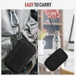 HASTHIP® Hard Carrying Case for Samsung T5 EVO, Portable SSD 2TB 4TB 8TB USB 3.2 Gen 1 External Solid State Drive Hard EVA Shockproof Water-Resistant Protective Storage Travel Bag