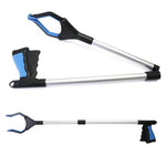 HASTHIP Litter Picker for Rubbish Collection with 80cm Foldable Arm and 360° Rotatable Claw | Aluminum Alloy Grabber for Elderly