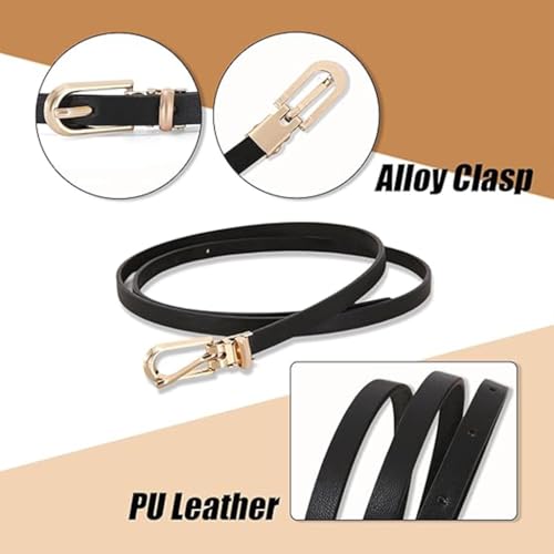 HASTHIP® Cinturón fino de 2 piezas para jeans mujer