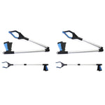 HASTHIP Litter Picker for Rubbish Pick Up featuring Dual Claw Anti Slip Grip 80cm Aluminum Alloy | 2PCS